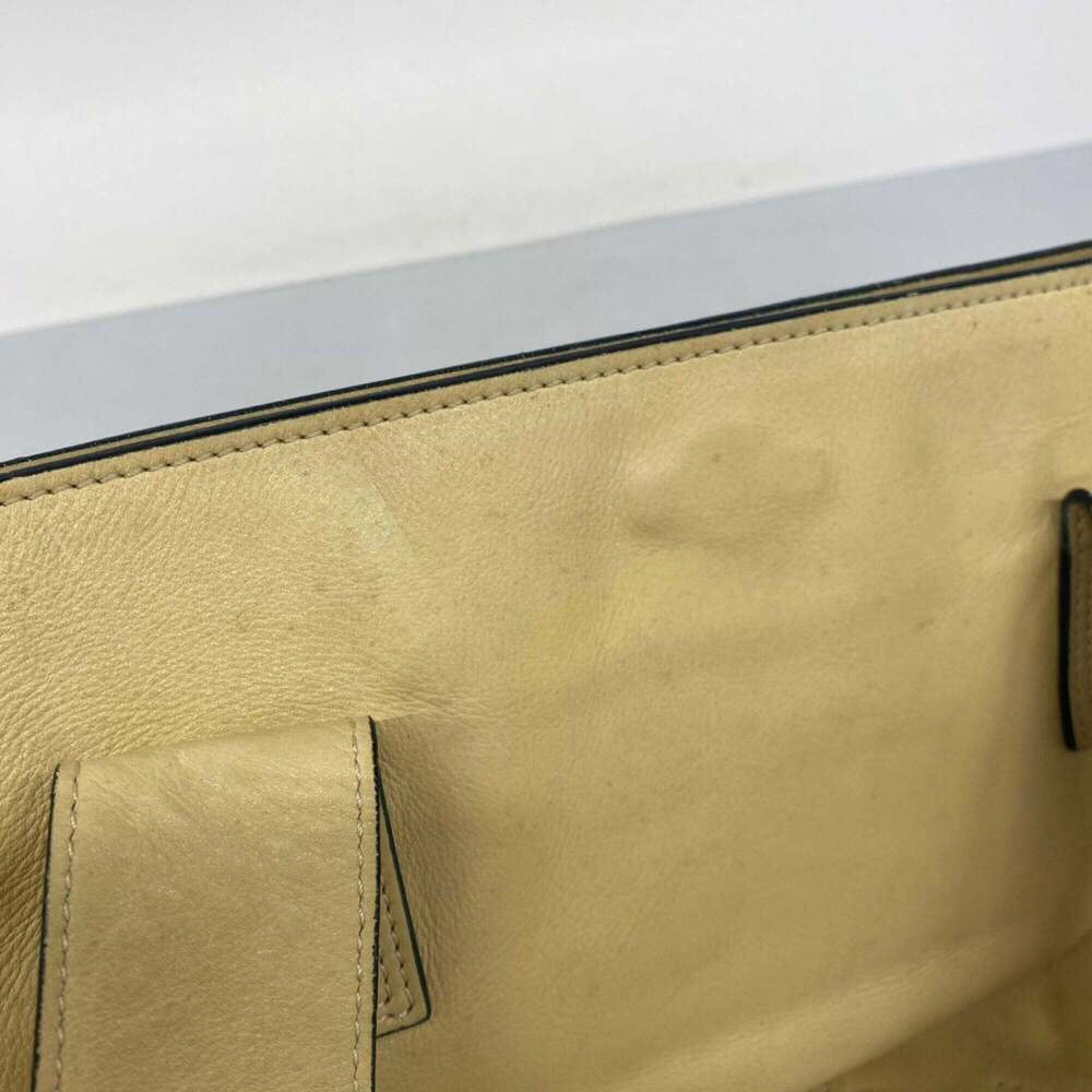 CHANEL Cream Lambskin Leather Tote Bag - Picture 10 of 15